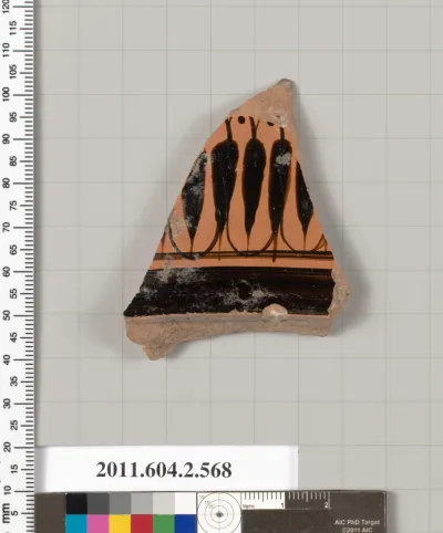 Terracotta fragment of a column-krater (bowl for mixing wine and water)