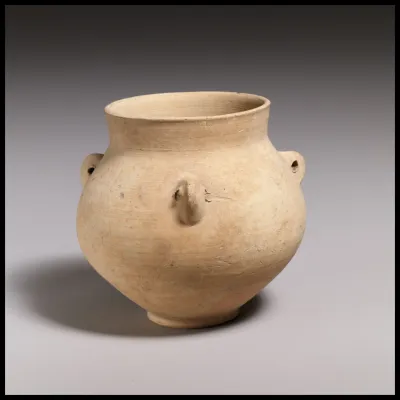 Terracotta collar-necked jar