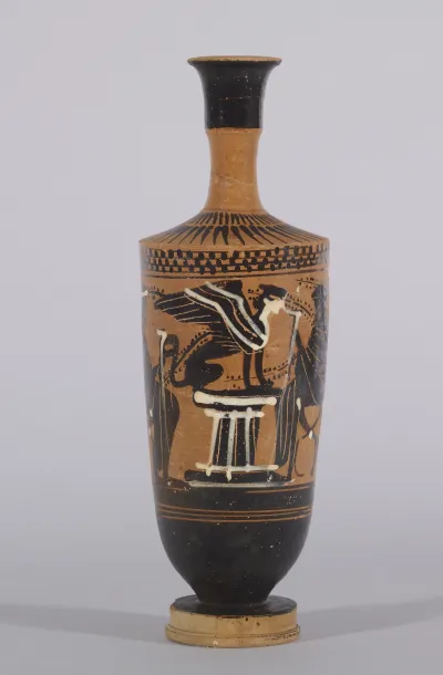 Lekythos with Sphinx on a Pedestal