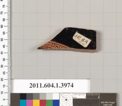 Terracotta fragment of a kylix (drinking cup)