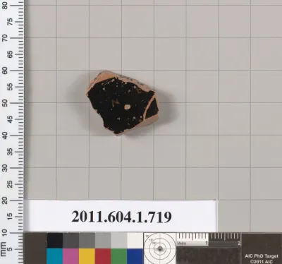 Terracotta fragment of a kylix (drinking cup)