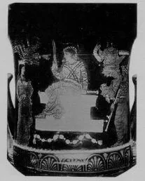 KRATER, CALYX (SOUTH ITALIAN, GNATHIAN, BLACK GLAZE)