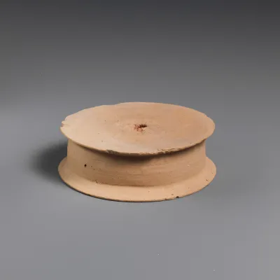 Terracotta statuette base