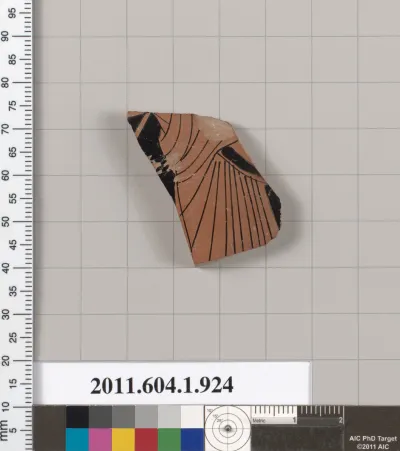 Terracotta fragment of a kylix (drinking cup)