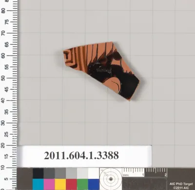 Terracotta fragment of a kylix (drinking cup)