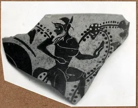 KYATHOS, FRAGMENT (ATHENIAN, BLACK-FIGURE)