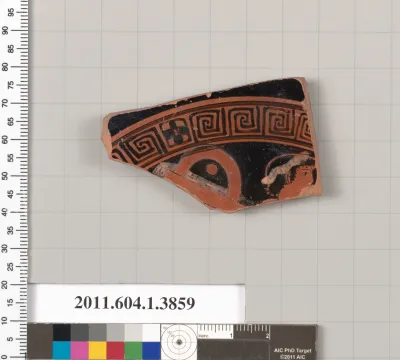 Terracotta fragment of a kylix (drinking cup)