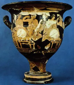 KRATER, BELL (ATHENIAN, RED-FIGURE)