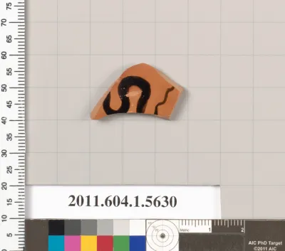 Terracotta fragment of a kylix (drinking cup)