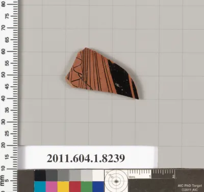 Terracotta fragment of a kylix (drinking cup)