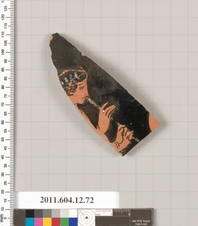 Terracotta fragment of a closed shape