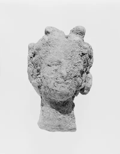 Head with Melon Coiffure and Wreath