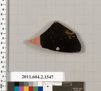 Terracotta fragment of a skyphos (deep drinking cup)