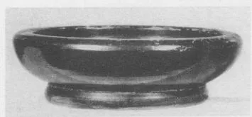 DISH (ATHENIAN, BLACK GLAZE)