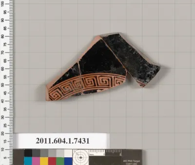 Terracotta fragment of a kylix (drinking cup)