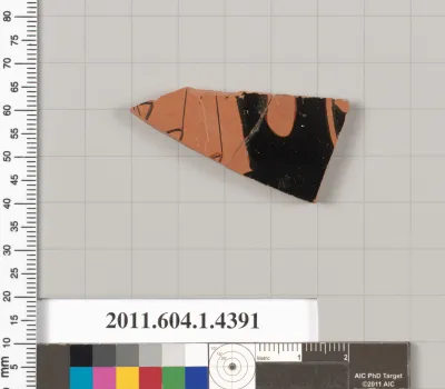 Terracotta fragment of a kylix (drinking cup)