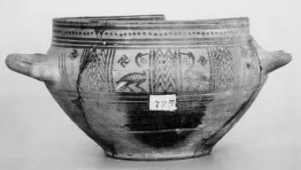 SKYPHOS (ATHENIAN GEOMETRIC, OUTLINE)
