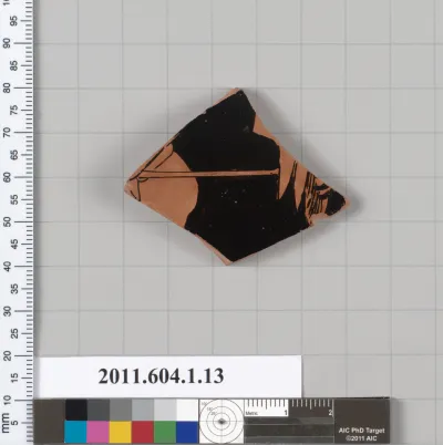 Terracotta fragment of a kylix (drinking cup)