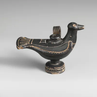 Terracotta jug in the form of a bird