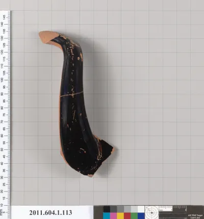 Terracotta fragment of a kylix (drinking cup)