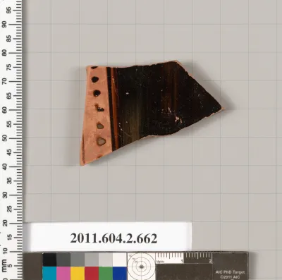 Terracotta fragment of a column-krater (bowl for mixing wine and water)