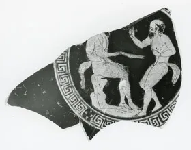CUP B, FRAGMENT (ATHENIAN, RED-FIGURE)