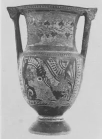 KRATER, COLUMN (SOUTH ITALIAN, APULIAN, RED-FIGURE)