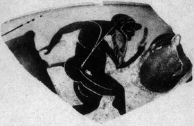 CUP, FRAGMENT (ATHENIAN, BLACK-FIGURE)