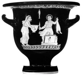 KRATER, BELL (SOUTH ITALIAN, APULIAN, RED-FIGURE)