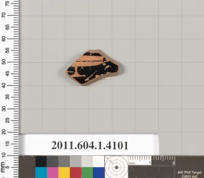 Terracotta fragment of a kylix (drinking cup)