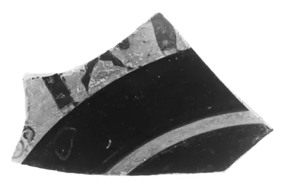 Attic Black-Figure Band Cup Fragment