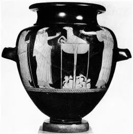 STAMNOS (ATHENIAN, RED-FIGURE)