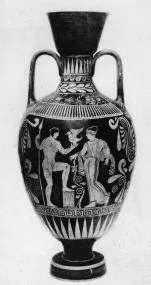 AMPHORA, PANATHENAIC SHAPE (SOUTH ITALIAN, LUCANIAN, RED-FIGURE)