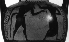 AMPHORA, NECK (ATHENIAN, BLACK-FIGURE)