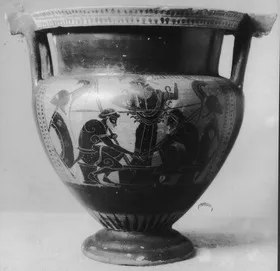 KRATER, COLUMN (ATHENIAN, BLACK-FIGURE)