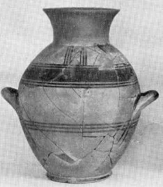 AMPHORA, BELLY-HANDLED (ATHENIAN GEOMETRIC)