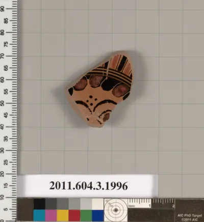 Terracotta fragment of a kylix (drinking cup)