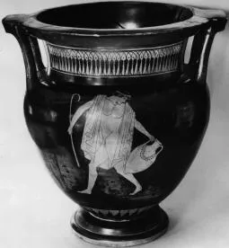 KRATER, COLUMN (ATHENIAN, RED-FIGURE)