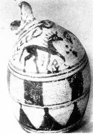 FIGURE VASE (ATHENIAN GEOMETRIC, SILHOUETTE)