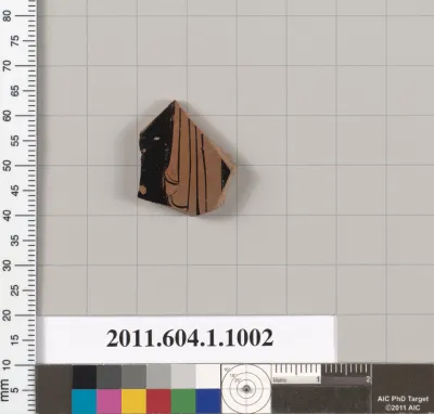 Terracotta fragment of a kylix (drinking cup)