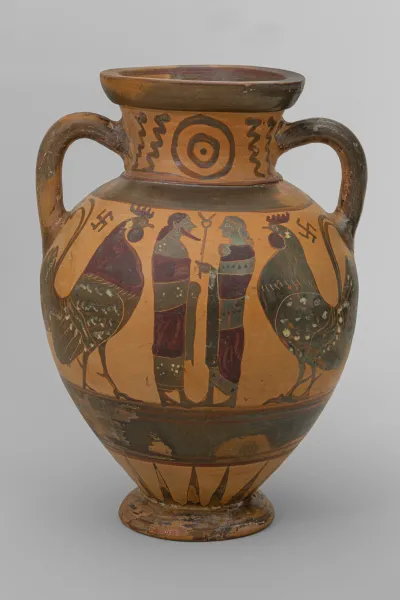 Terracotta neck-amphora (storage jar)