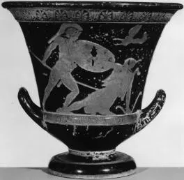 KRATER, CALYX (ATHENIAN, RED-FIGURE)