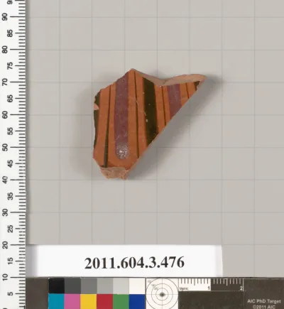 Terracotta fragment of a Panathenaic prize amphora