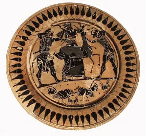 PLATE (ATHENIAN, BLACK-FIGURE)