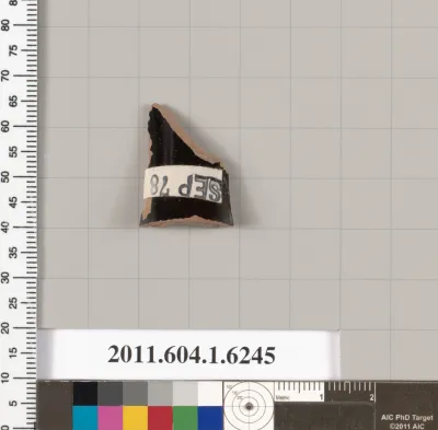 Terracotta fragment of a kylix (drinking cup)