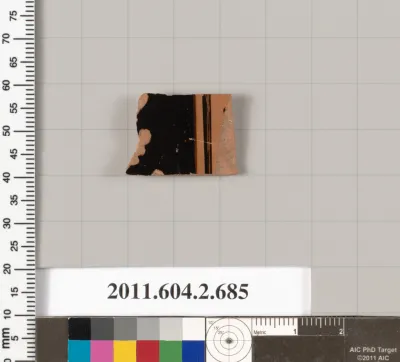 Terracotta fragment of a column-krater (bowl for mixing wine and water)