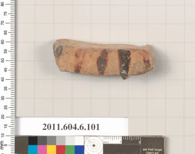 Terracotta fragment of a closed shape