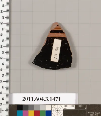 Terracotta fragment of a skyphos (deep drinking cup)