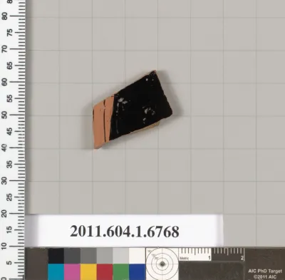 Terracotta fragment of a kylix (drinking cup)