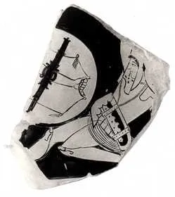 KRATER, VOLUTE, FRAGMENT (ATHENIAN, RED-FIGURE)